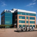 OPSA - Logo en edificio